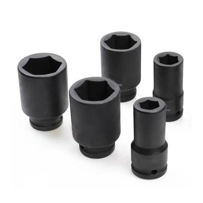 80mm Long 3/4 Inch Drive Impact Hex Socket 6 Point 17mm 18mm 19mm 20mm 21mm 22mm 23mm 24mm 25mm 26mm 27mm 28mm 29mm To 55mm