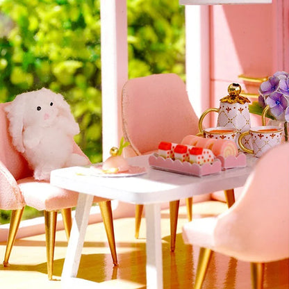 DIY Doll Houses Kits 3D Wooden Puzzles Mini Doll House Assembly Building Furniture Handmade Toys For Kids Birthday Gifts