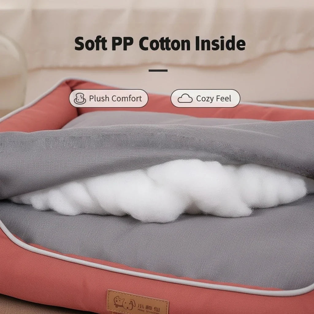 Waterproof Dog Bed Oxford Fabric Square Pet Cat Bed Mat Breathable Crate Pad for All Seasons Wholesale Scratch Resistance Supply