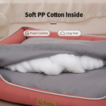 Waterproof Dog Bed Oxford Fabric Square Pet Cat Bed Mat Breathable Crate Pad for All Seasons Wholesale Scratch Resistance Supply