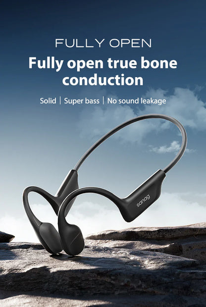 Sanag B22s Bone Conduction Earphone 16Hours Playtime IPX5 Waterproof Bluetooth5.3 Dynamic Spatial Sound Field Headphones