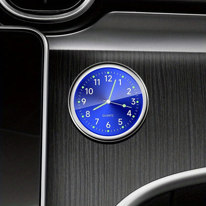 1pc Glow Decorative Car Clock Mini Quartz Watch for Car Decoration