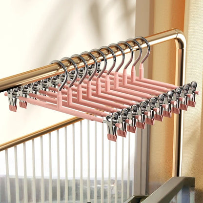 10pcs Dip Plastic Anti Slip Drying Hanger, Home Drying Expert. Thick and Seamless Clothing Support for Home and Dormitory Use