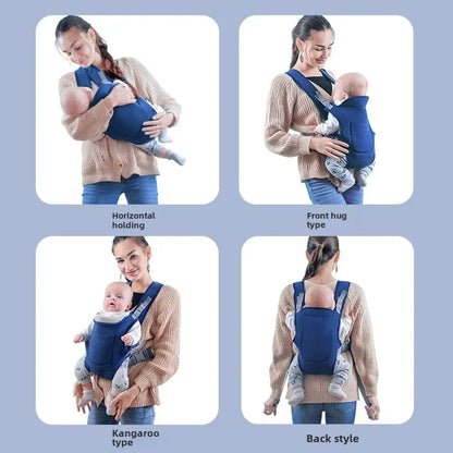 Baby Going Out Safety Carrier Sling Multifunctional Shoulder Baby Carrier Four Methods Front and Back Versatile for All Seasons