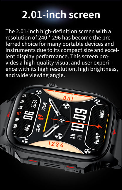 Electronic Smart Watch BT Call Heart Rate Monitor Smartwatch Fitness Tracker Waterproof Sport Watches for Man Woman Android 2026