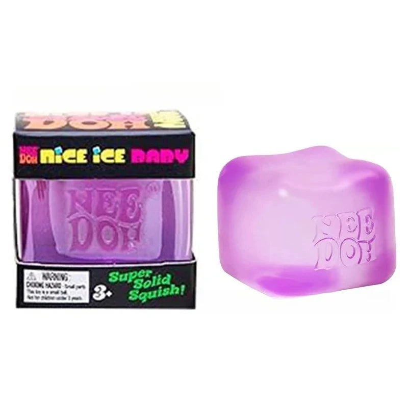 Needoh Nice Cube Sensory Stress Reliever Fidget Tool for Anxiety &Focus Desk Sensory Cube for Adults & Anti-Anxiety Squeeze Kids