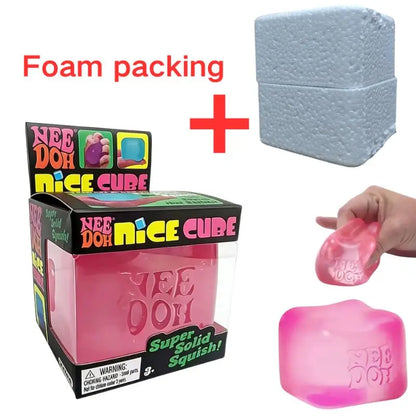 Nee DOH Model Soft Squishy Toy  Nice Cube Sensory Stress Reliever Fidget Tool for Anxiety for Adults & Kids Premium in Stock