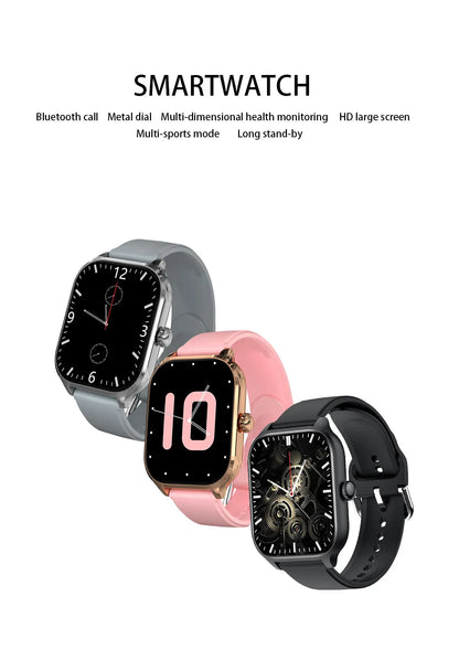 NEW 2.01'' Smartwatch Fitness Tracker Clock Sports Smartband Blood Pressure Monitor Smart Watches for Men Women IOS Android 2026