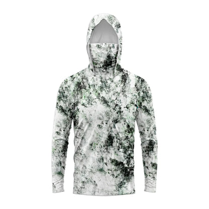 Men Hood Fishing Shirt long sleeve fishing t shirt uv protection Fishing Apparel