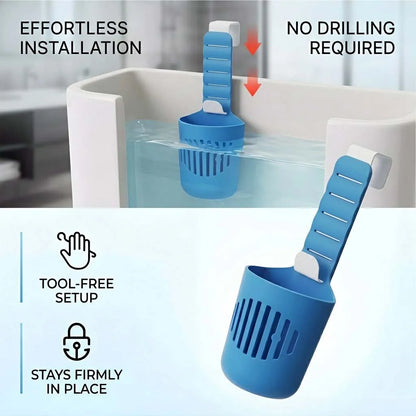 Silicone Toilet Tank Tablet Holder Versatile Toilet Bowl Hanging Cleaner and Deodorizer Hanger