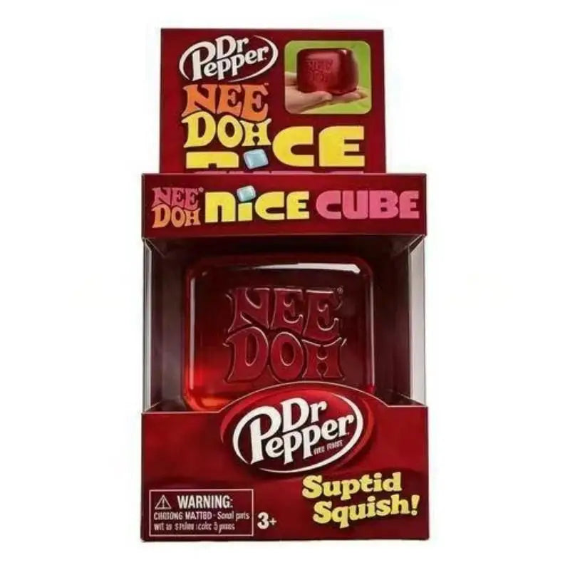 2026 Dr Pepper Nice Cube Squishy Toy Stress Relief Toy,Soft Squeeze Fidget Cube for Kids & AdultsAnxiety Relief Sensory Toy gift