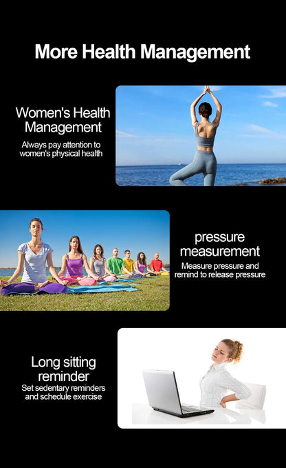 2025 New Nursing Grade Smart Watch Blood oxygen Blood Lipid Uric Acid ECG+PPG Body Temperature Bluetooth Call Health Smartwatch