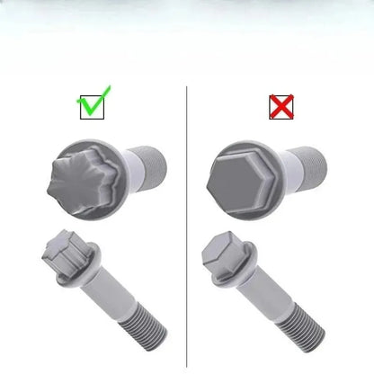 For S Series 17mm Anti-Theft Wheel Lock Nut Removal Socket Car Repair Socket Wrench Tool