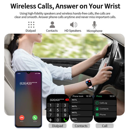 New Smartwatch 1.83-inch Touch Screen Voice Assistant Camera Control Bluetooth Call for Android/IOS Sports Watch Men Women 2026