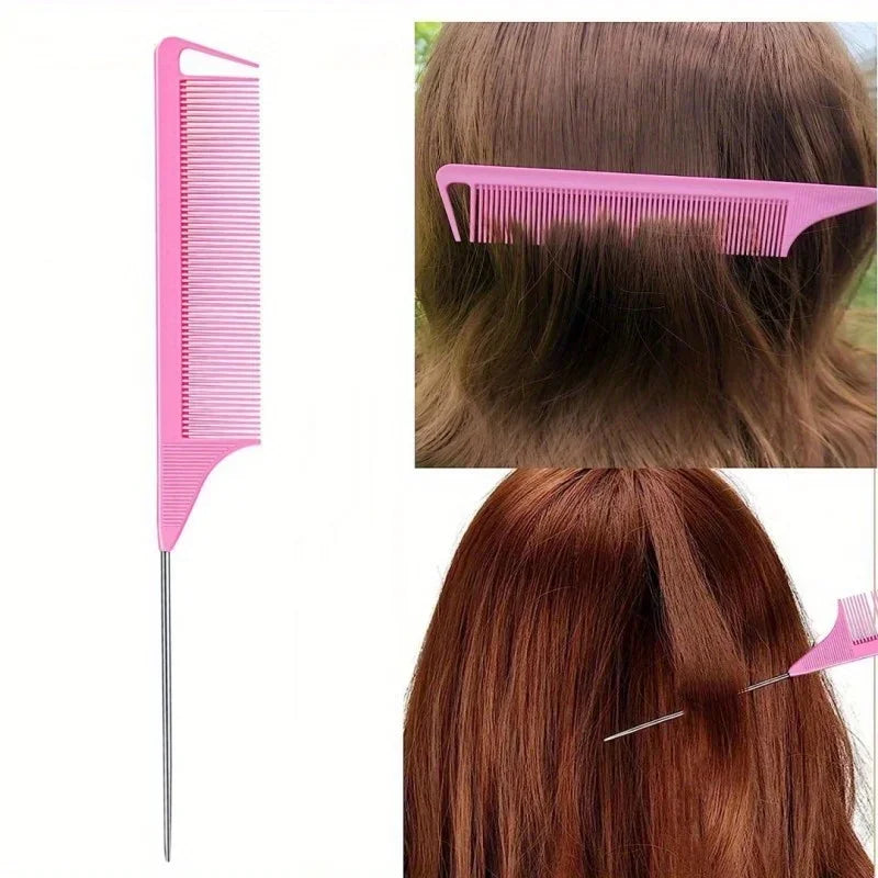 4/5pcs/Set Hair Loop Tool Set 2pcs French Braid Tool Loop 1pc Rat Tail Comb 1pc Elastic Hair Rubber Bands Remover Cutter