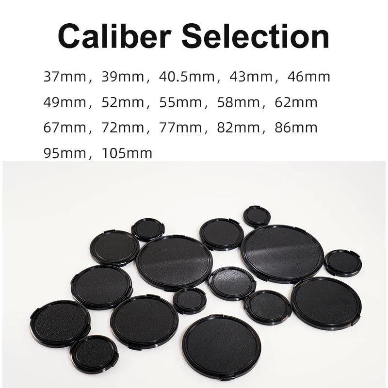 Camera Cap Lens Cap Lens Cover Protector Universal For Canon Nikon Sony Olypums Fuji Samsung 37 39 40.5 43 46 49 52 55 58 62 67