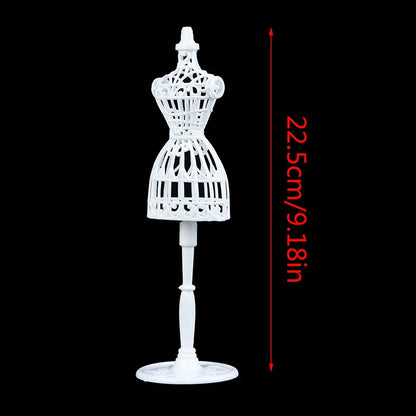 1/6 Doll Mannequin Coat Hanger Dollhouse Doll Skirt Support Wedding Mannequin Stand Humanoid Model Toy Doll Gown Display Form