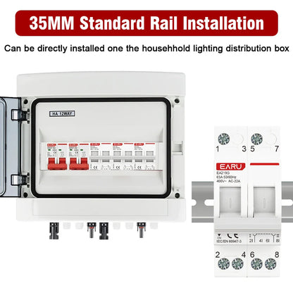 Din Rail 2P 40A 63A AC400V 50/60Hz Modular MTS Dual Power Manual Transfer Switch Isolating Discounnecting Switch Circuit Breaker