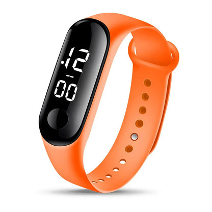 8pcs Children Watches for Girls Rubber Strap Waterproof School Student LED Watch Women Sports Men Digital Clock