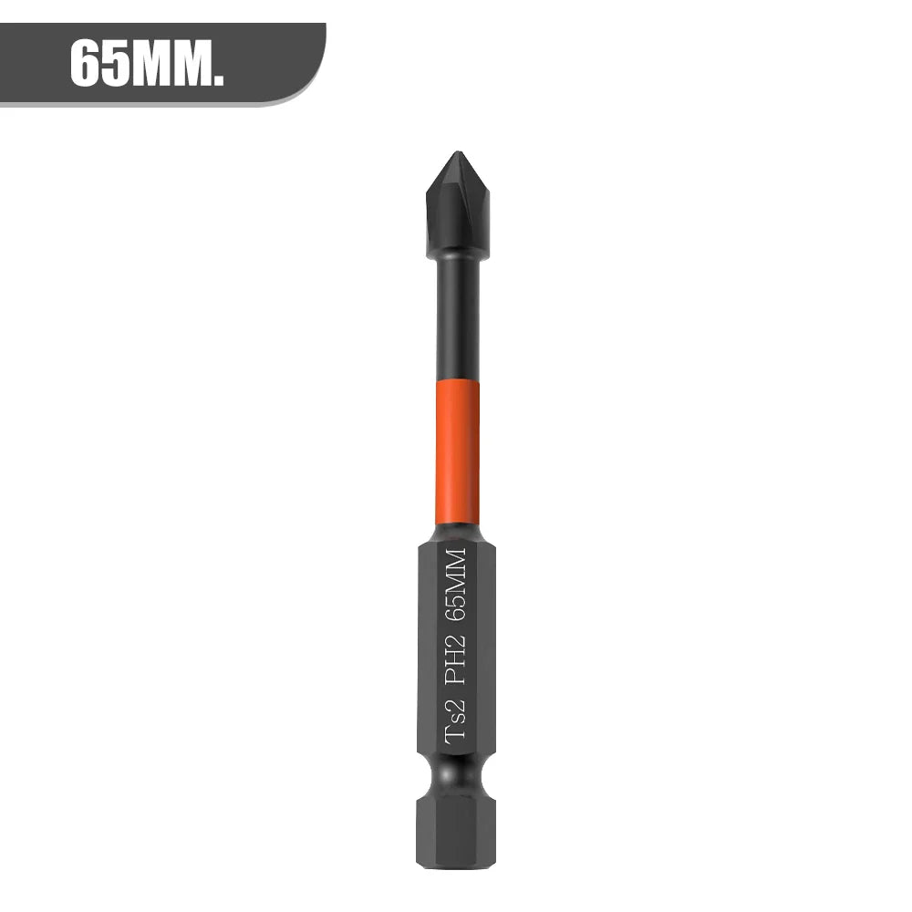 Strong Magnetic Batch Head PH2 Cross Screwdriver Set Impact Drill Bit Screw Alloy Steel Non-slip Cross Screwdriver 25-150mm