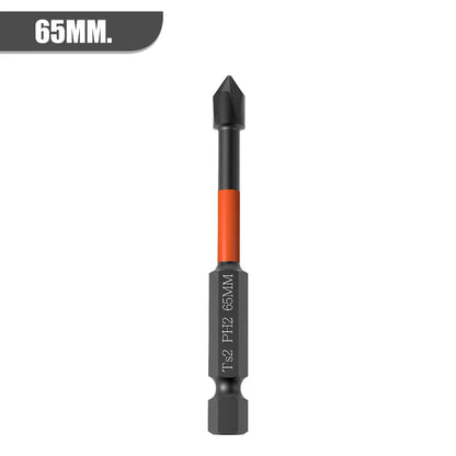 Strong Magnetic Batch Head PH2 Cross Screwdriver Set Impact Drill Bit Screw Alloy Steel Non-slip Cross Screwdriver 25-150mm