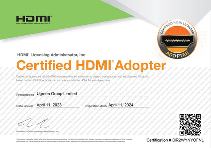 UGREEN 8K HDMI-Compatible Cable for Xiaomi TV Box PS5 Ultra High Speed Certified 8K@60Hz Cable 48Gbps eARC Dolby Vision