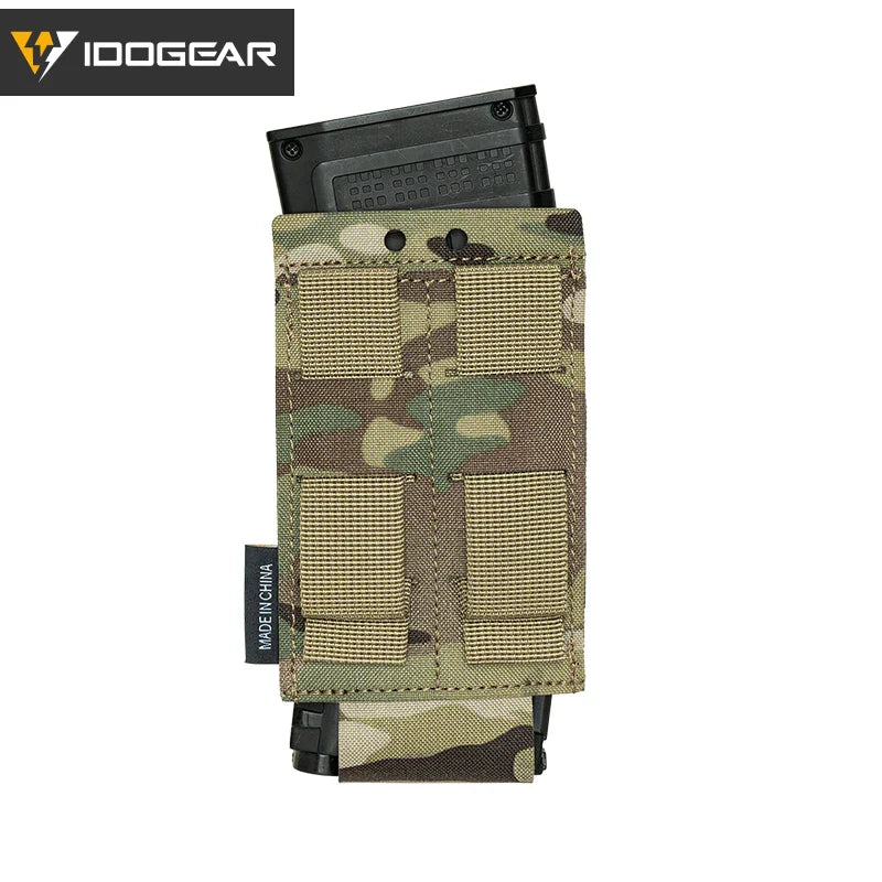 IDOGEAR Tactical Single LSR 556 Mag Pouch Mag Carrier MOLLE Pouch Laser Cut Tool Bags 35135