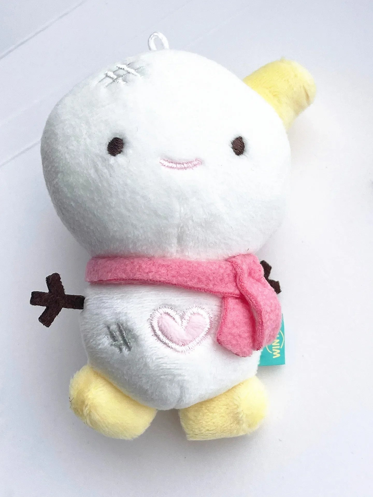 10cm Kpop DRAMA KARINA Same Plush Ning Winter Cartoon Cute White Snow Man Soft Animals Dolls Keychains Key Rings Bag Pendants