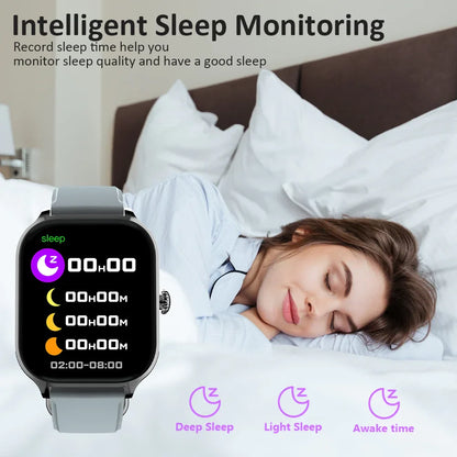 LAXASFIT H9 and H6 Smartwatch Dial to Answer Calls Calorie Tracking Heart Rate Blood Oxygen Monitoring Bluetooth Smart Watch