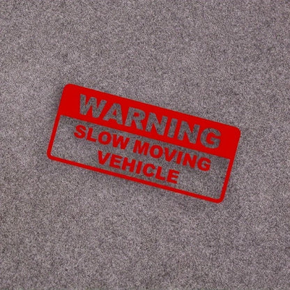 Warning slow driving car sticker PVC cool car sticker exterior decoration accessories warning car decal modeling