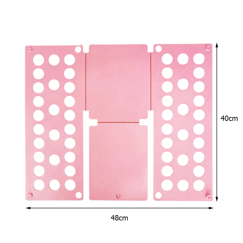 68cm/48cm Plastic Clothes Folding Board Durable Kids Laundry Folder Easy and Fast Shirt Folding Board Home Storage Tool for Kids