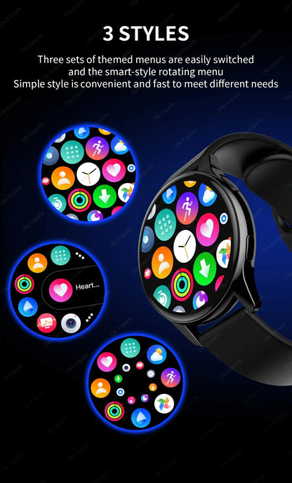 Smartwatch Women Watch 6 Health Monitoring Watch Waterproof Voice Assistant Bluetooth Call Smart Watch 2026 New Sports Watch