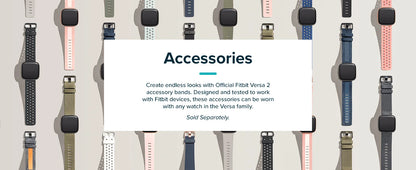Fitbit Versa 2 Health and Fitness Smartwatch with Heart Rate, Music, Alexa Built-In, Sleep and Swim Tracking, Black/Carbon