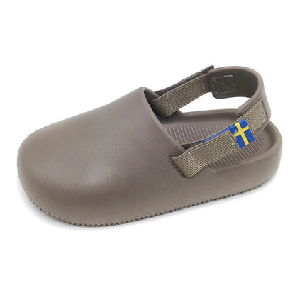 2026 Autumn New EVA Baotou Slippers for External Use, Couple Half Slippers, Non slip, Can be worn externally