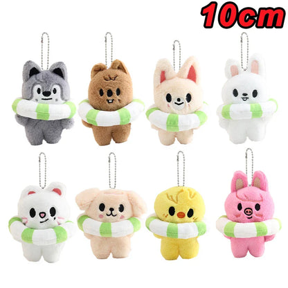 SKZOO Plush Keychain Plush Keychain Wolf Plush Toy Seoul FM Week Cloak Doll Magic School Kid Birthday Gift