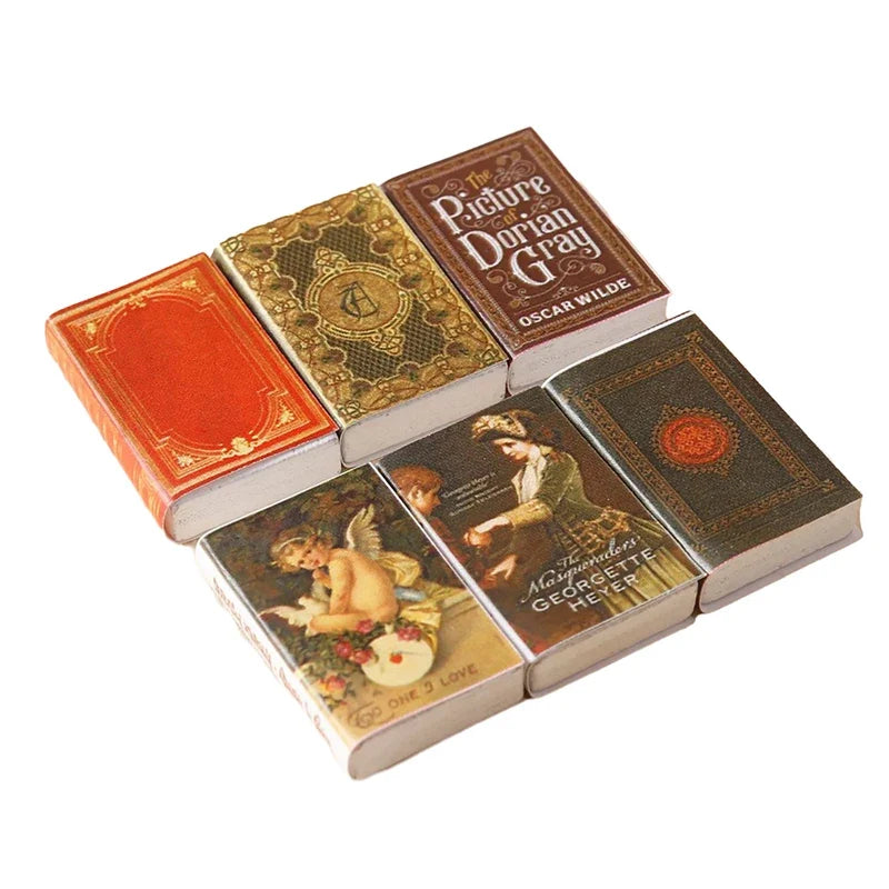 Hot New 10/6/4/3pcs 1/12 Dollhouse Miniature Mini Books Model Furniture Accessories