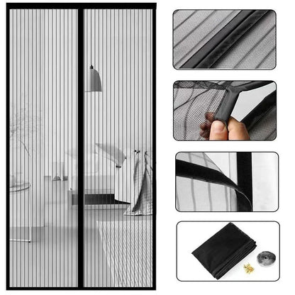 Magnetic Mosquito Net, Summer Insect Fly Control, Door Curtain Net, Living Room, Bedroom Curtain, Automatic Closing Door Screen