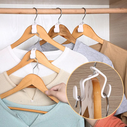 5-50Pcs Clothes Hanger Hooks Organizer Connect Multifunction Cascading Plastic Bedroom Wardrobe Storage Space Saving Coat Hook