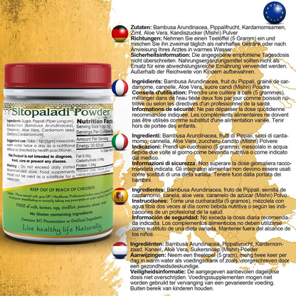 DivyaHerb Sitopaladi Powder 100 gram - Throat Comfort Support