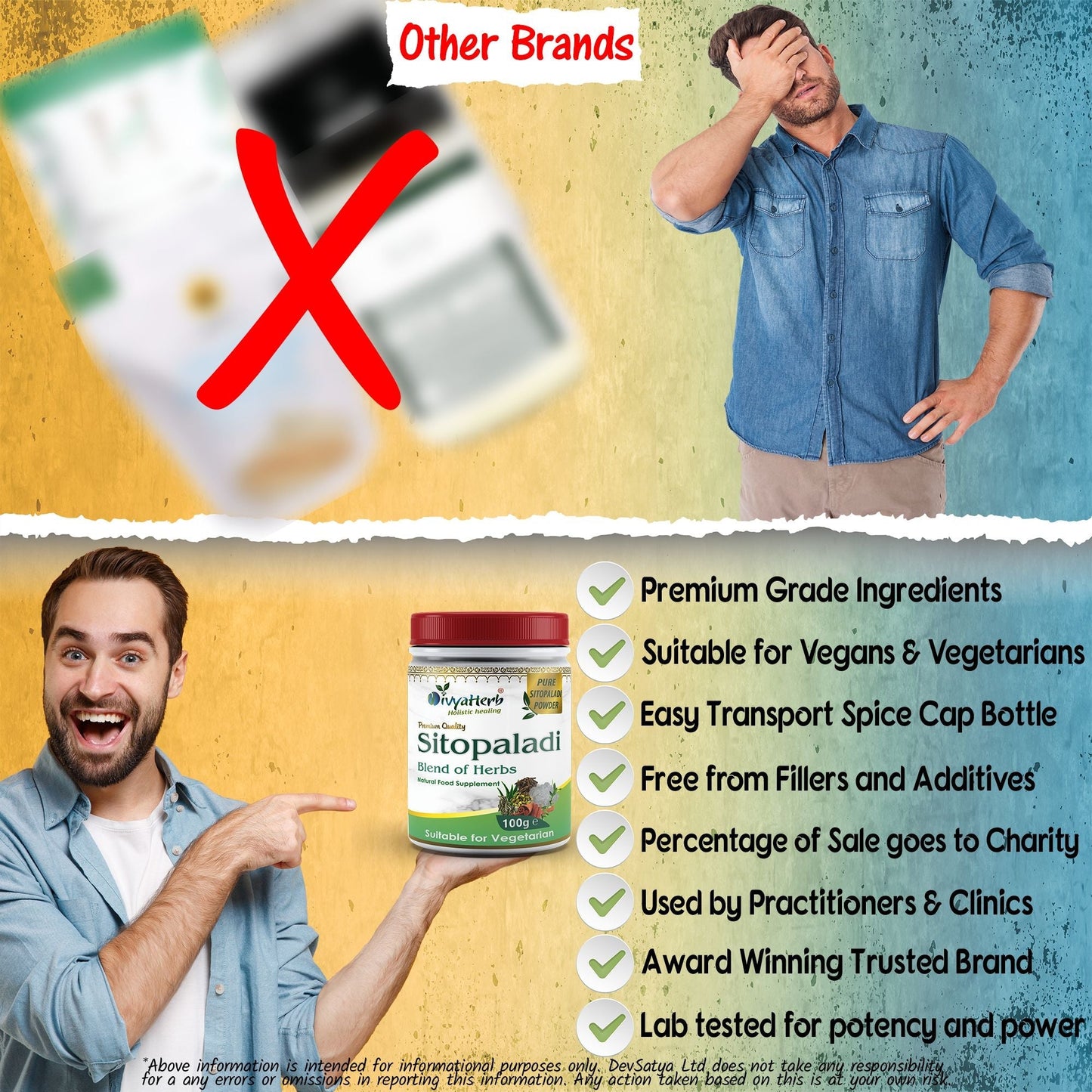 DivyaHerb Sitopaladi Powder 100 gram - Throat Comfort Support