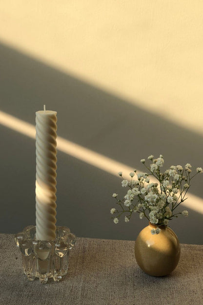 Spiral Taper Candles - pack of 3