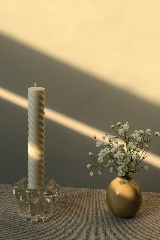 Spiral Taper Candles - pack of 3