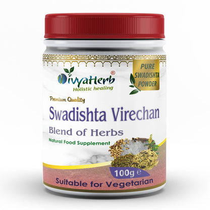 DivyaHerb Swadista Virechan Powder 100 gram - Bowel Regularity Support