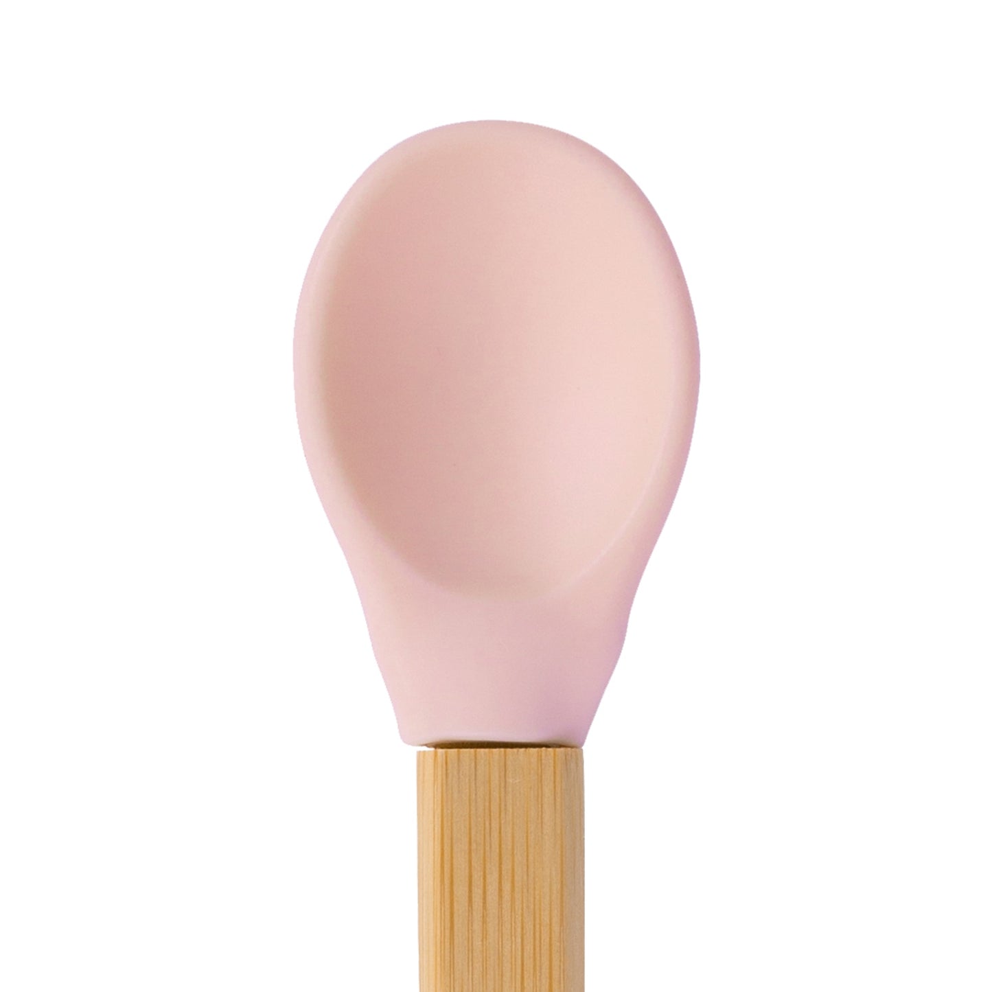Soft Tip Bamboo Spoon - Silicone Tip