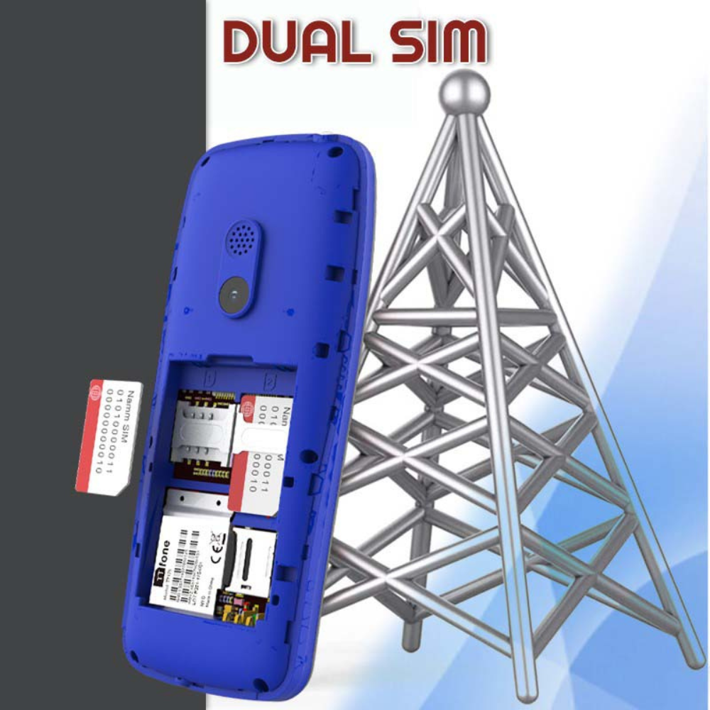 TTfone TT175 2.4inch UK Sim Free Dual Sim Basic Simple Feature Mobile Phone  Unlocked with camera Torch Media Games (with USB cable) Vodafone Pay as you go
