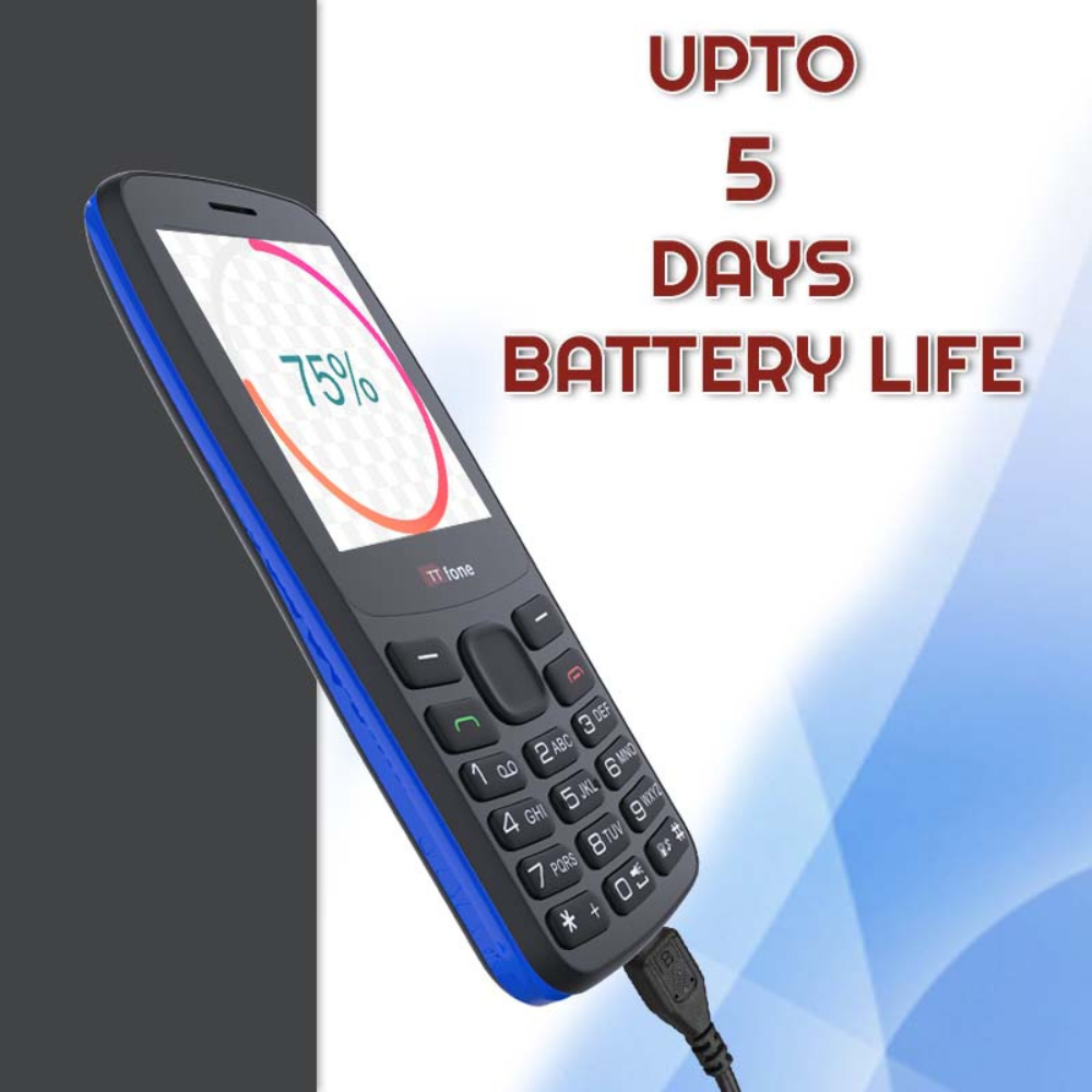TTfone TT175 2.4inch UK Sim Free Dual Sim Basic Simple Feature Mobile Phone  Unlocked with camera Torch Media Games (with USB cable) Vodafone Pay as you go