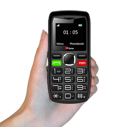 TTfone TT880 Easy-to-Use Mobile Phone for Seniors and Elderly - Large Button Phone with Emergency Assistance Button with USB Cable O2 Pay as you go