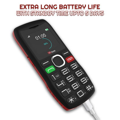 TTfone TT880 Easy-to-Use Mobile Phone for Seniors and Elderly - Large Button Phone with Emergency Assistance Button with USB Cable O2 Pay as you go