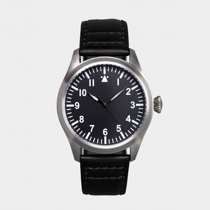 'Turbulence' Cat.1 Aviator's Watch (46mm) | Rook Black