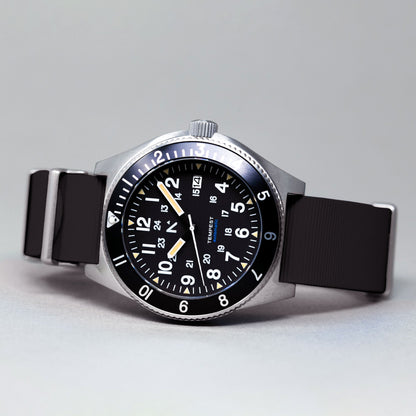 'Tempest' Automatic Navigator Watch (40mm) | Seal Black